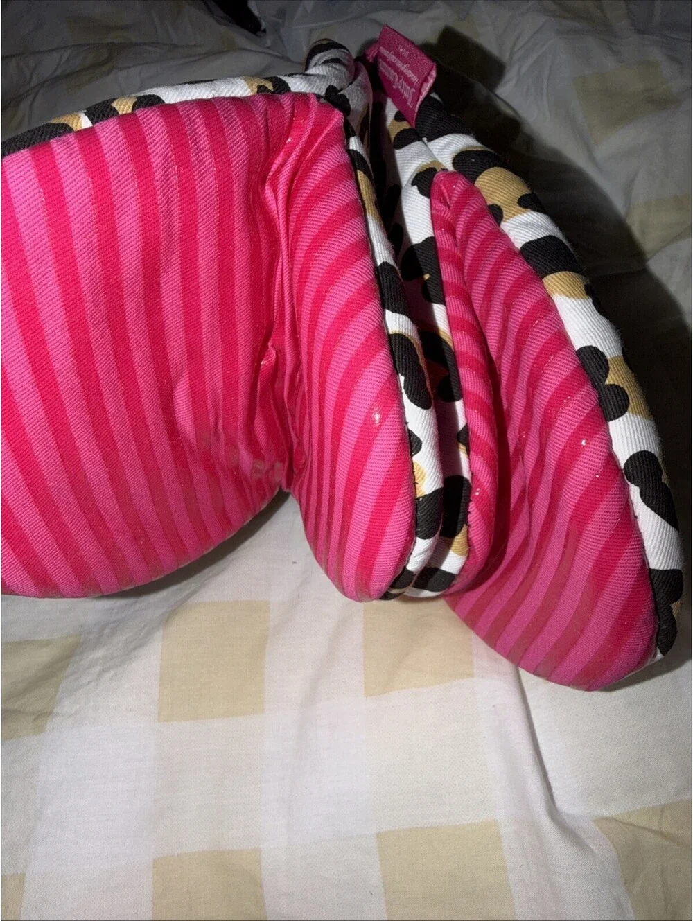 Set of Juicy Couture 2 Mini Mitts Black White Leopard New
